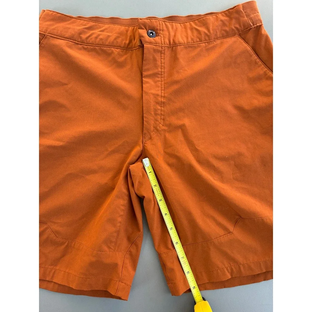 The North Face Mens 32 Burnt Orange Hiking Shorts Stretch Technical